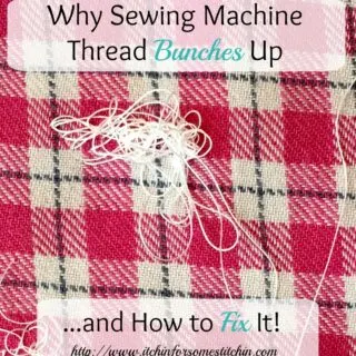 Thread bunching up when using a sewing machine & how to fix it. http://www.itchinforsomestitchin.com