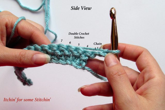 How to Double Crochet. https://www.itchinforsomestitchin.com