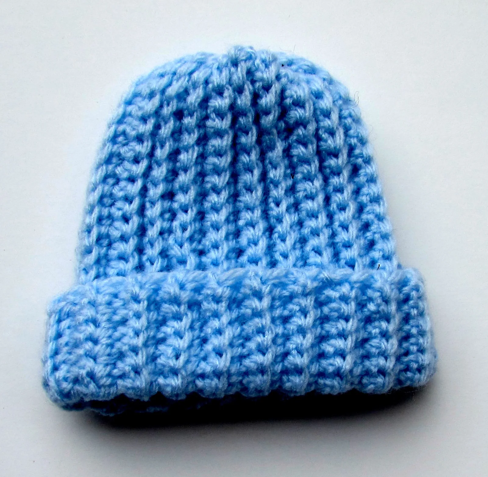 Free Easy Crochet Ribbed Baby Beanie Pattern for Beginners