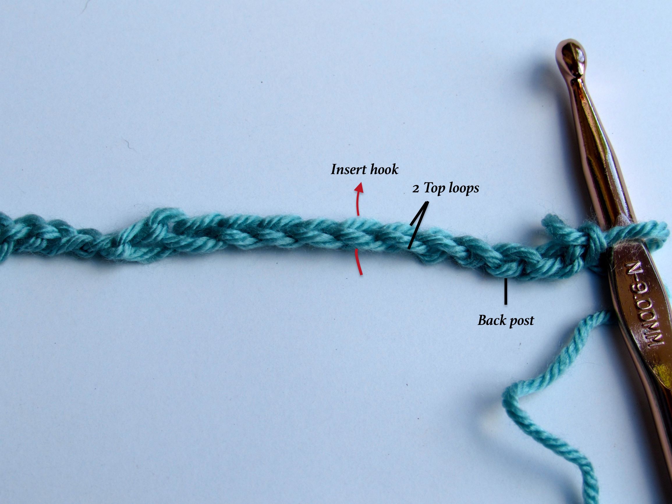 9 basic crochet steps