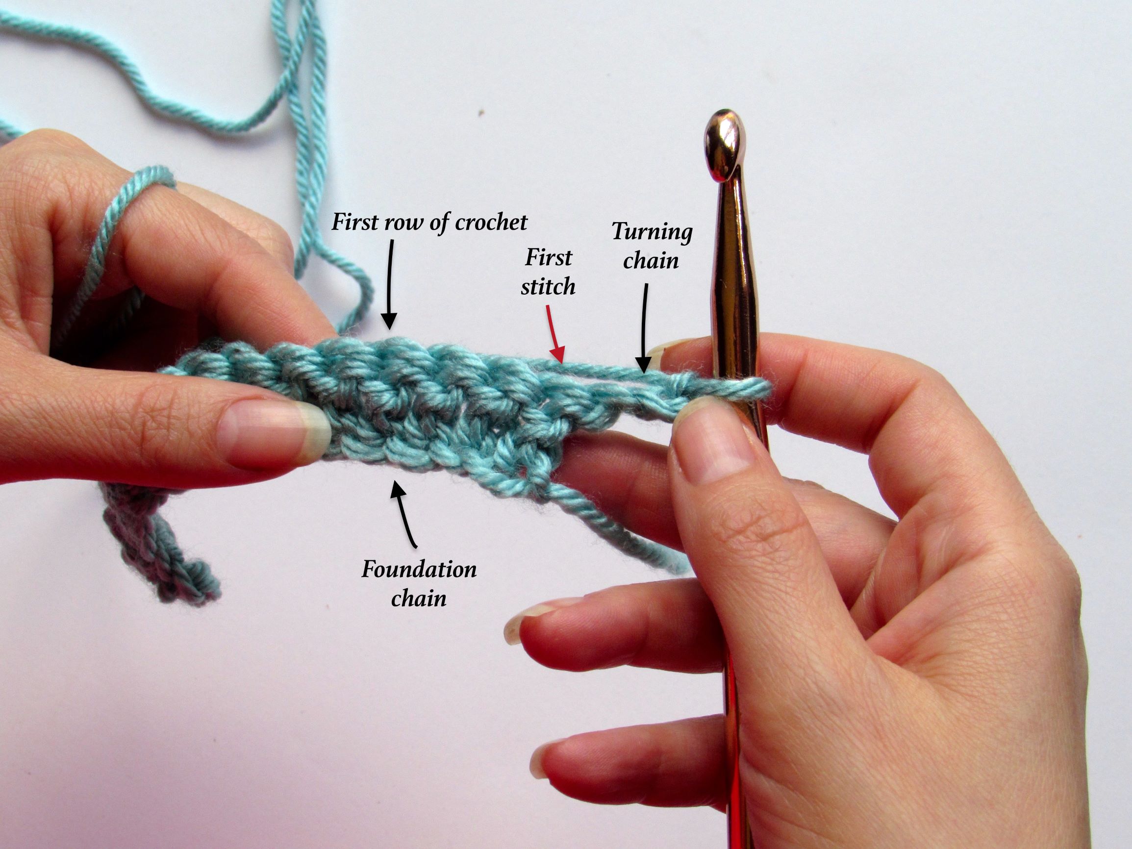 9 étapes de base du crochet