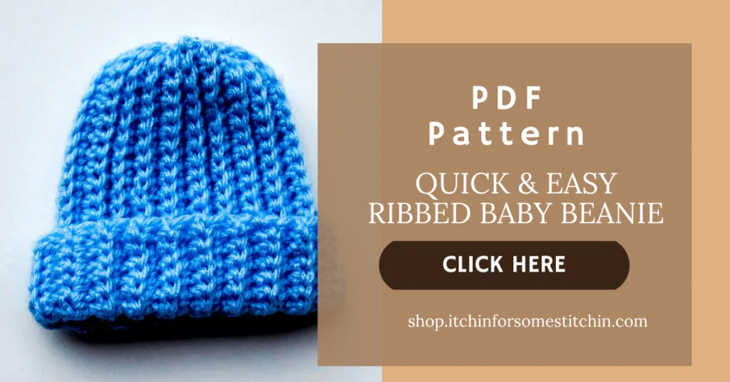 Ribbed Baby Beanie Shop Button