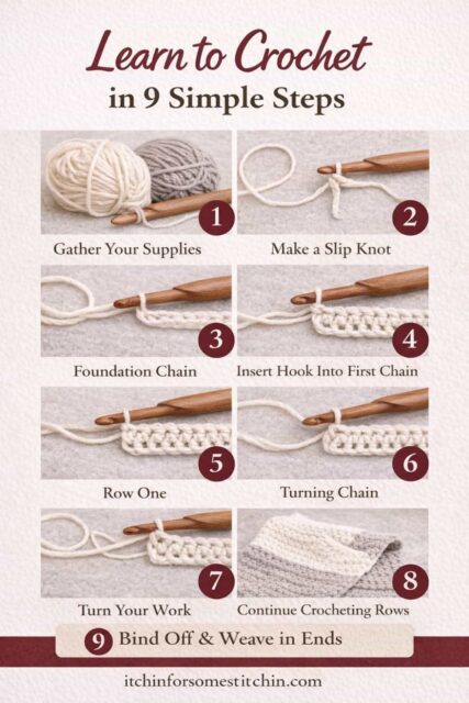 How to Crochet for Beginners (Step-by-Step Guide)