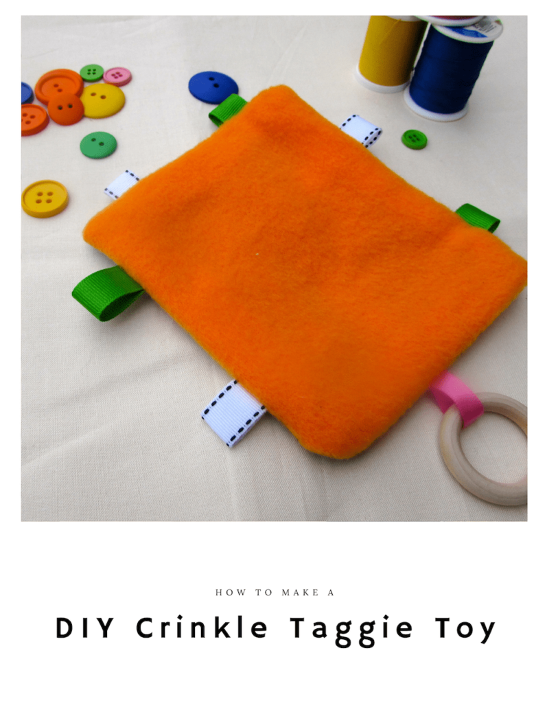 DIY Crinkle Taggie Toy