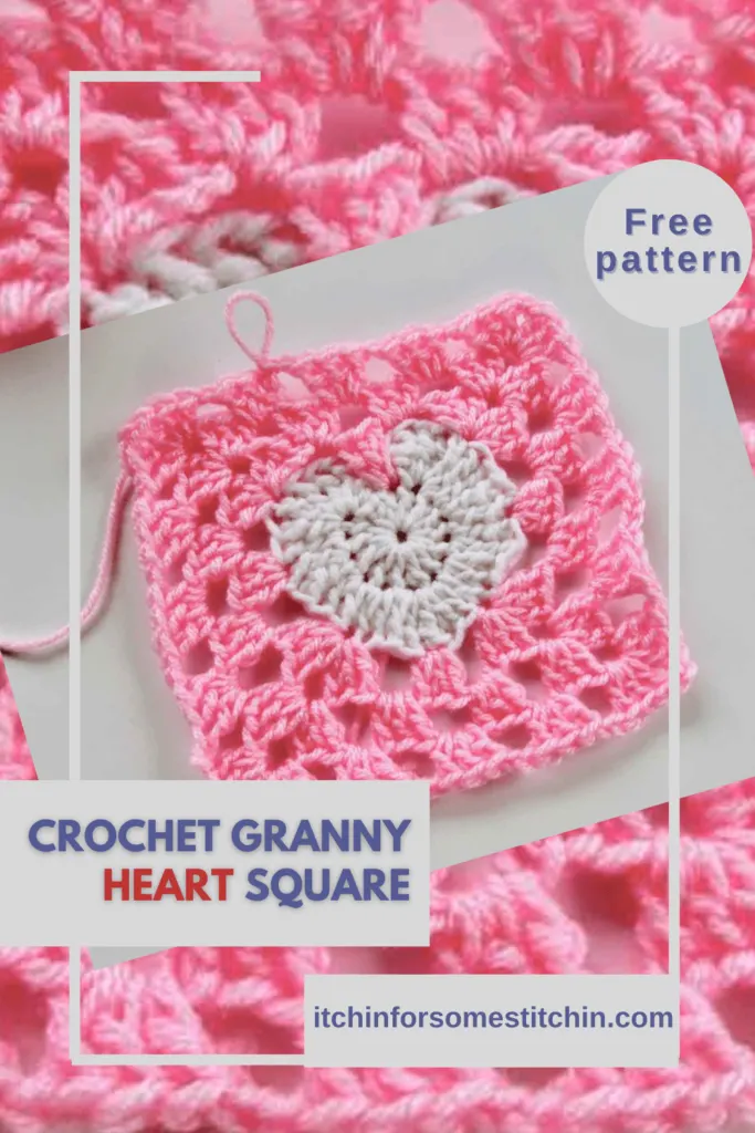Heart Granny Square - Itchin' for some Stitchin'