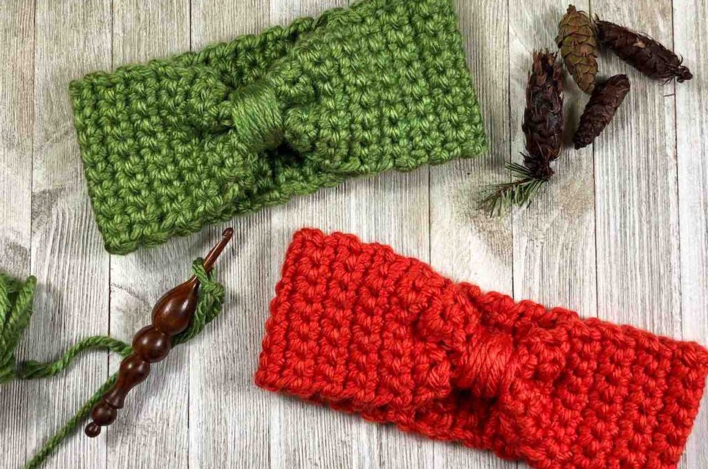 Chunky Bowtie Ear Warmer Pattern