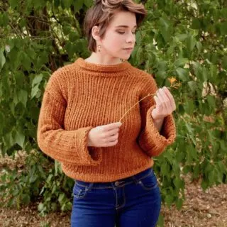 Easy Crochet Knit-look Sweater Pattern by itchinforsomestitchin.com