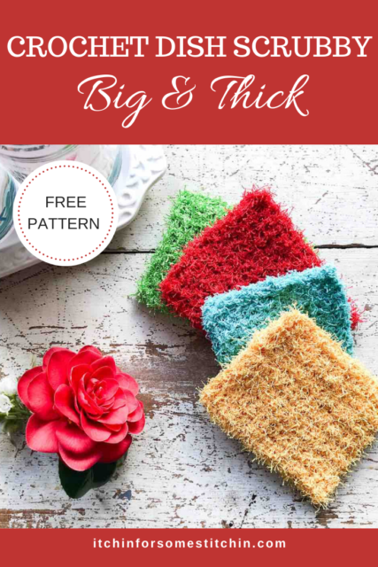 Big & Thick Crochet Dish Scrubbies: Free Pattern for Amazing Kitchen ...