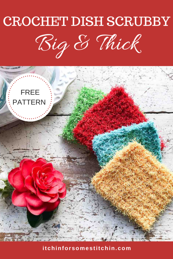 Easy Pot and Dish Scrubber Free Crochet Pattern - OkieGirlBling'n'Things