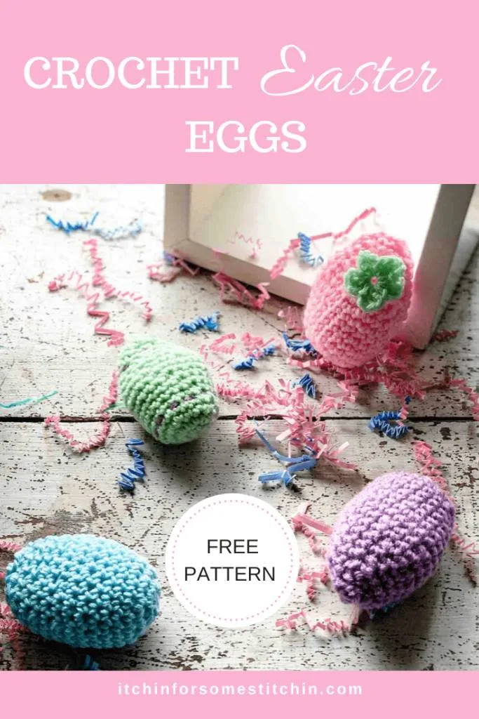 Easy Crochet Easter Eggs Pattern by itchinforsomesitchin.com
