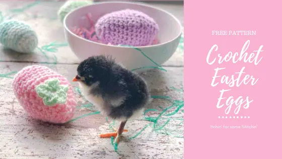 2 Crocheted Easter Eggs and 1 Crocheted Chicken Egg Holder