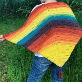 Bead Stitch Crochet Triangle Shawl