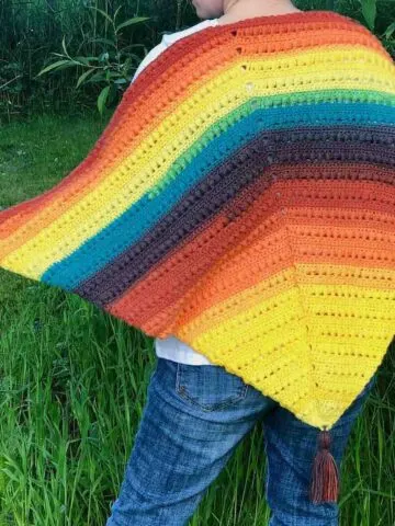 Bead Stitch Crochet Triangle Shawl
