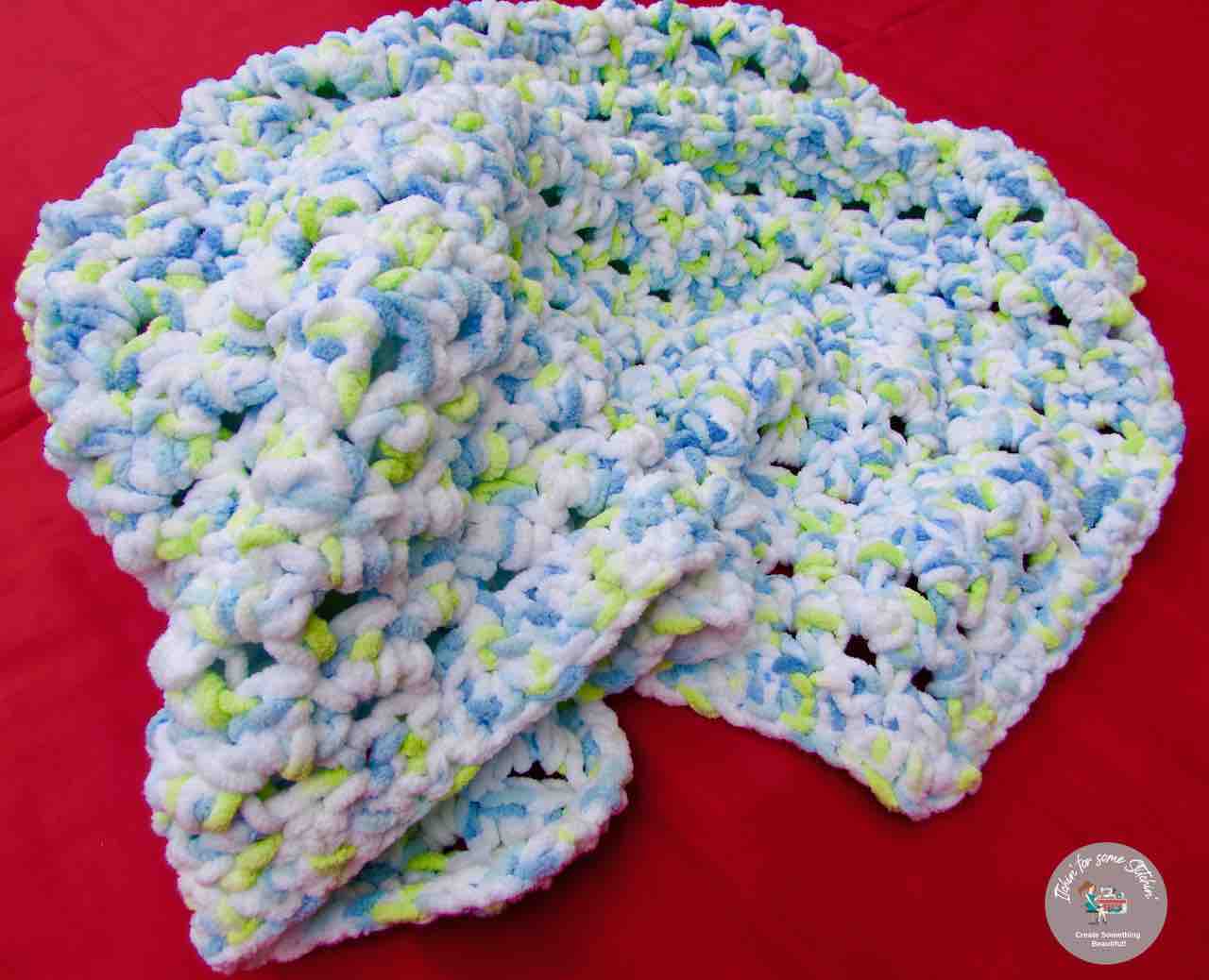 Free Crochet Seed Stitch Baby Blanket Pattern Thick N' Soft Creations for Little Ones