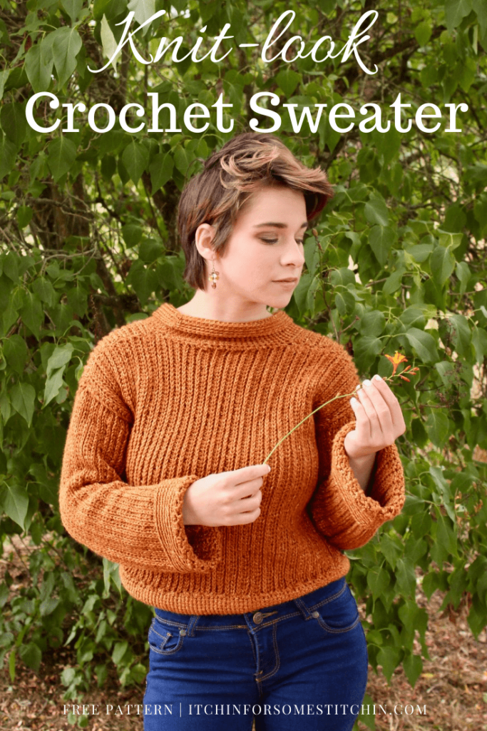 crochet woolen sweater