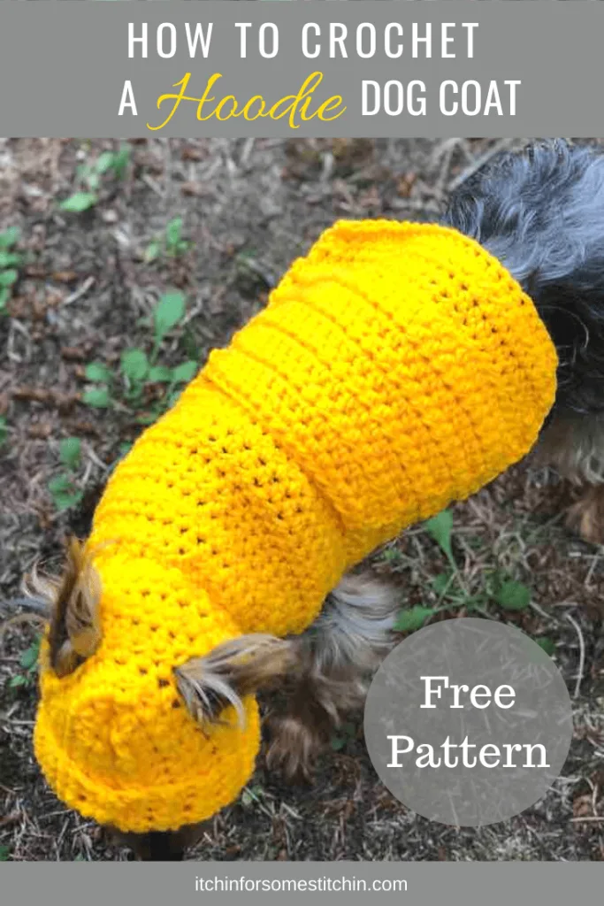 Crochet Dog Sweater with Hoodie Pattern