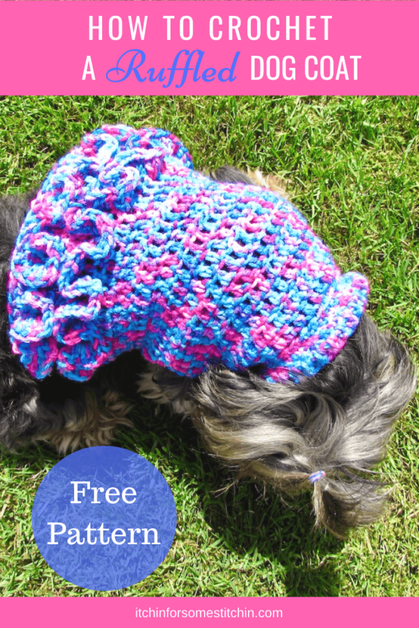 Crochet Dog Sweater with Ruffles Stylish and Cozy Free Pattern