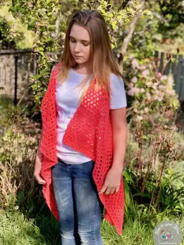 Crochet Waterfall Cardigan