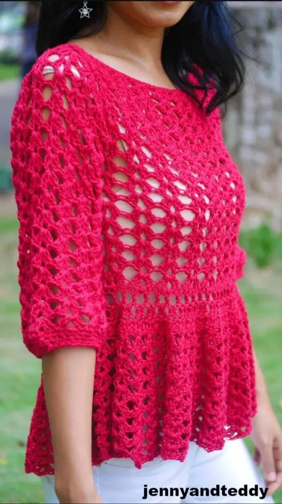 fancy lace crochet stitch - Jenny & Teddy