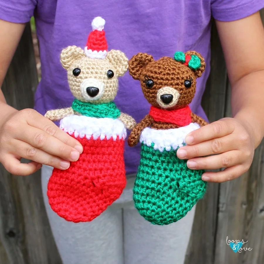 Crochet mini bears
