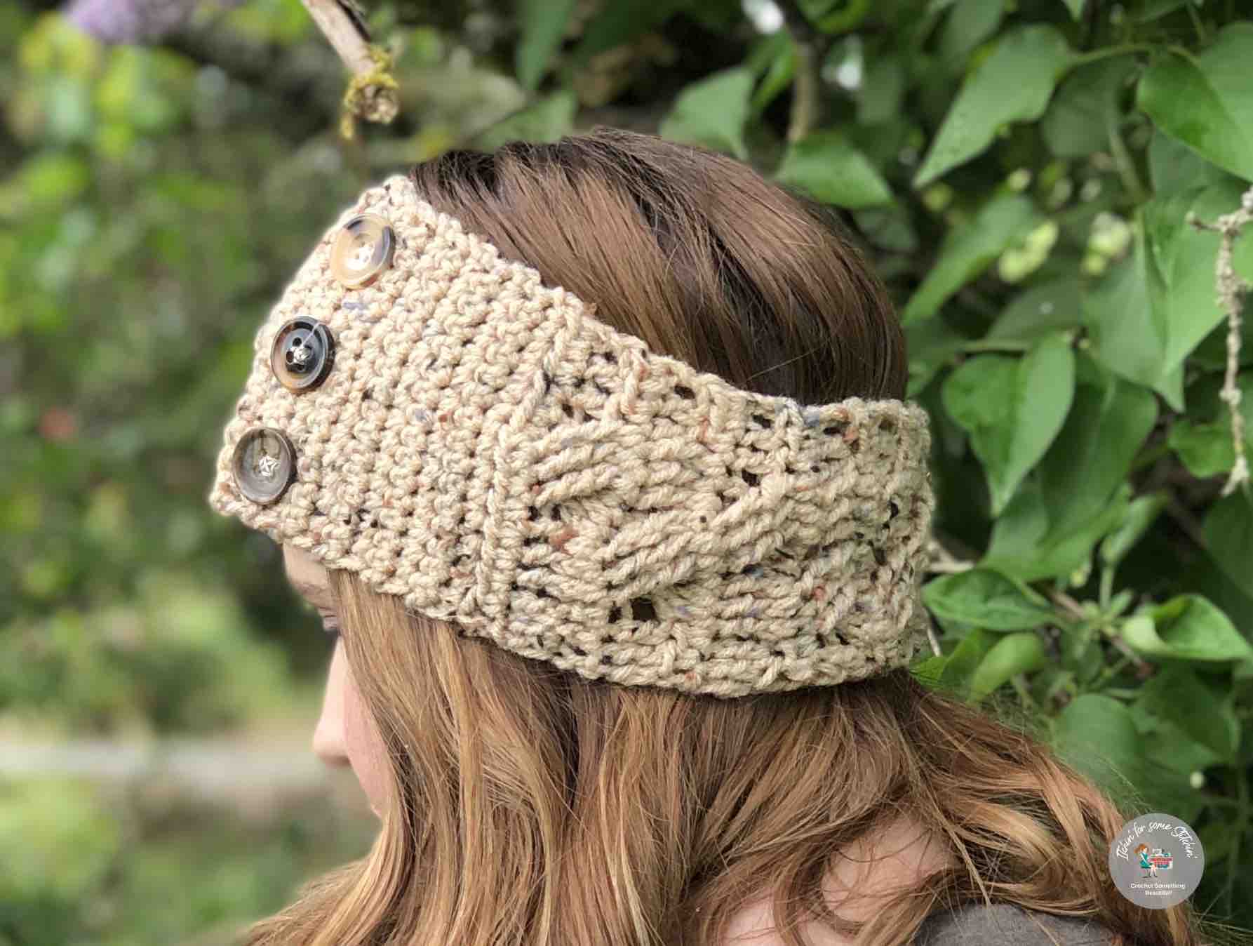 Free Cable Ear Warmer Crochet Pattern Itchin' for some Stitchin'