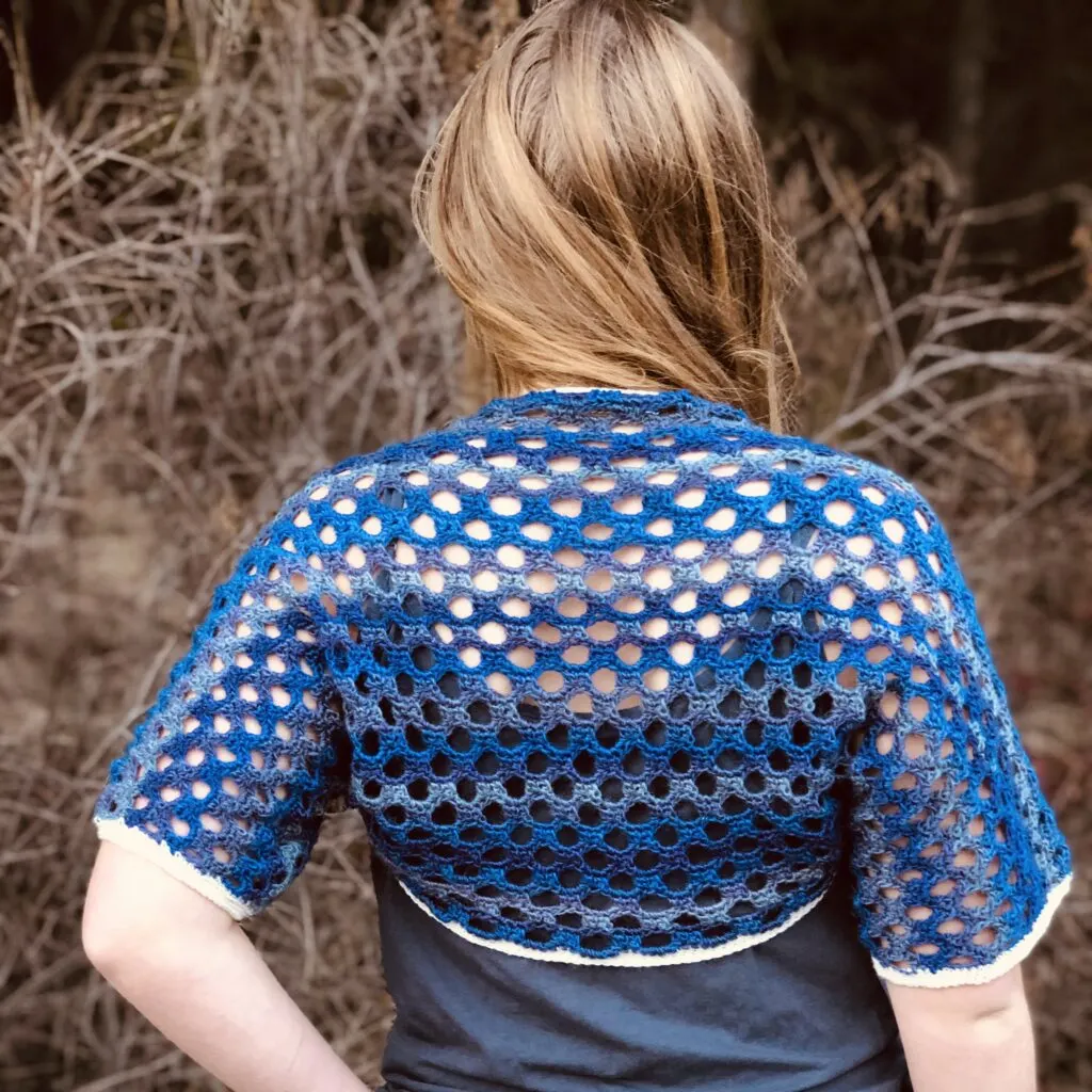 Victoria Honeycomb Lace Crochet Bolero Pattern by Itchin' for some Stitchin'