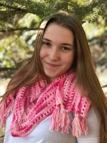 Adia Crochet Triangle Scarf by Itchin' for some Stitchin'