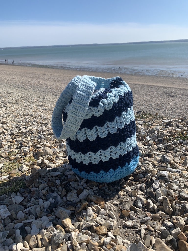 Seaglass Crochet Beach Bag by Off the Hook for You
