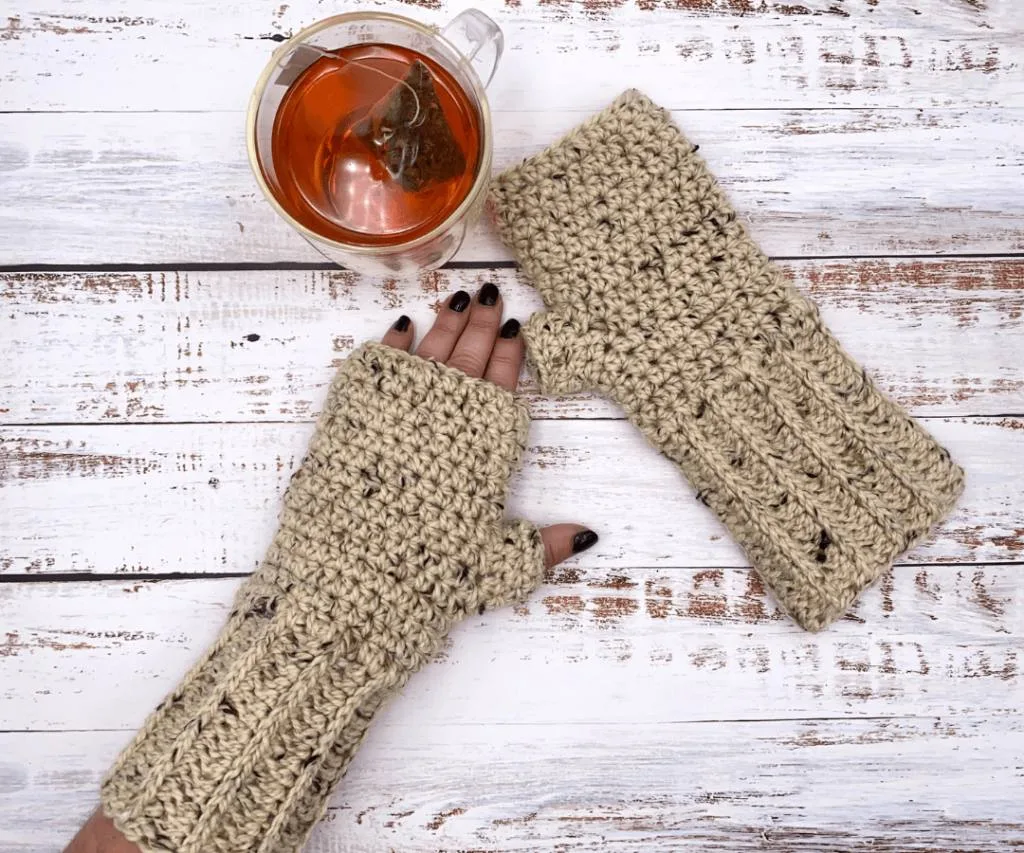 The Galloway Crochet Fingerless Gloves