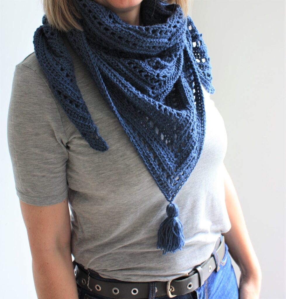 The Bracken Ridge Triangle Scarf by King and Eye