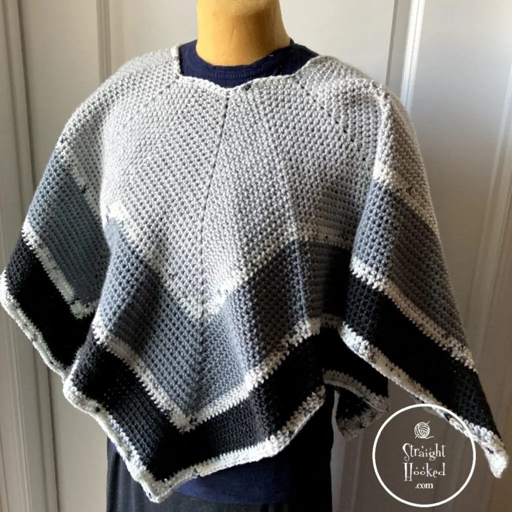 The Perfect Crochet Poncho by Straight Hooked