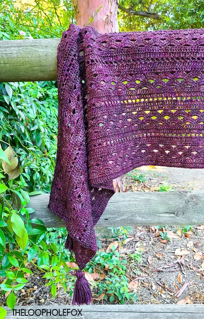 The Heather Crochet Shawl by The Loophole Fox