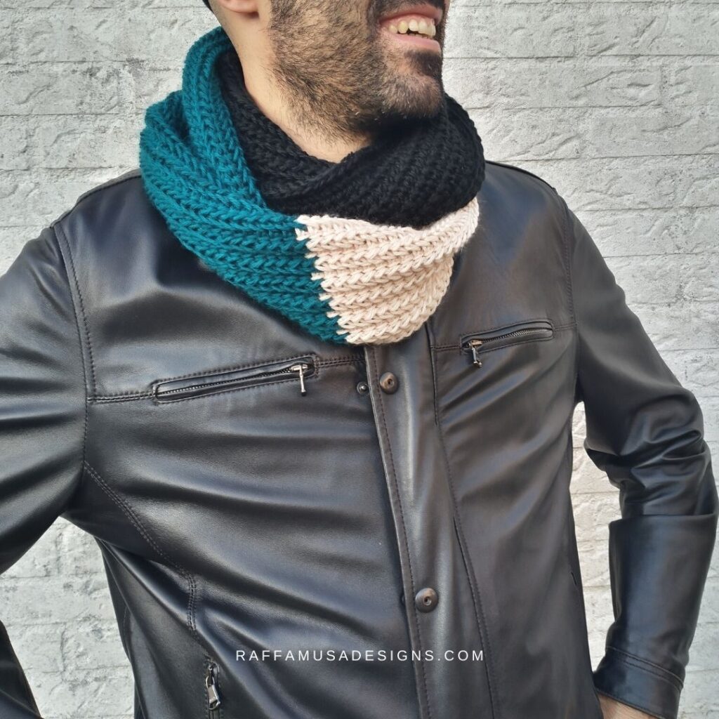 The Saloniki Infinity Scarf by Raffamusa Designs