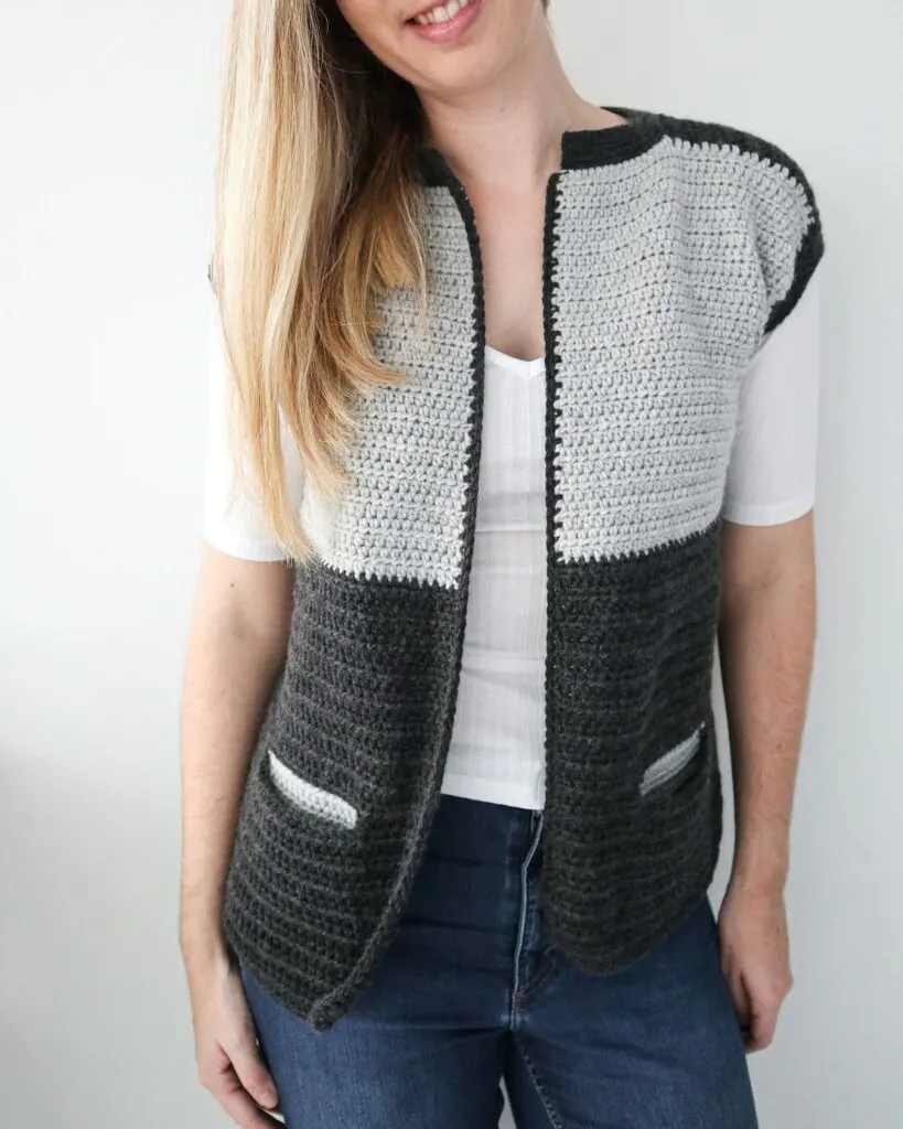 Winter Solstice Vest by Coffee and Crocheting