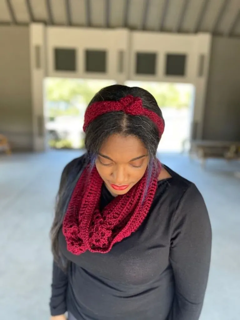 The Syrah Cowl and Headband by Creations by Courtney