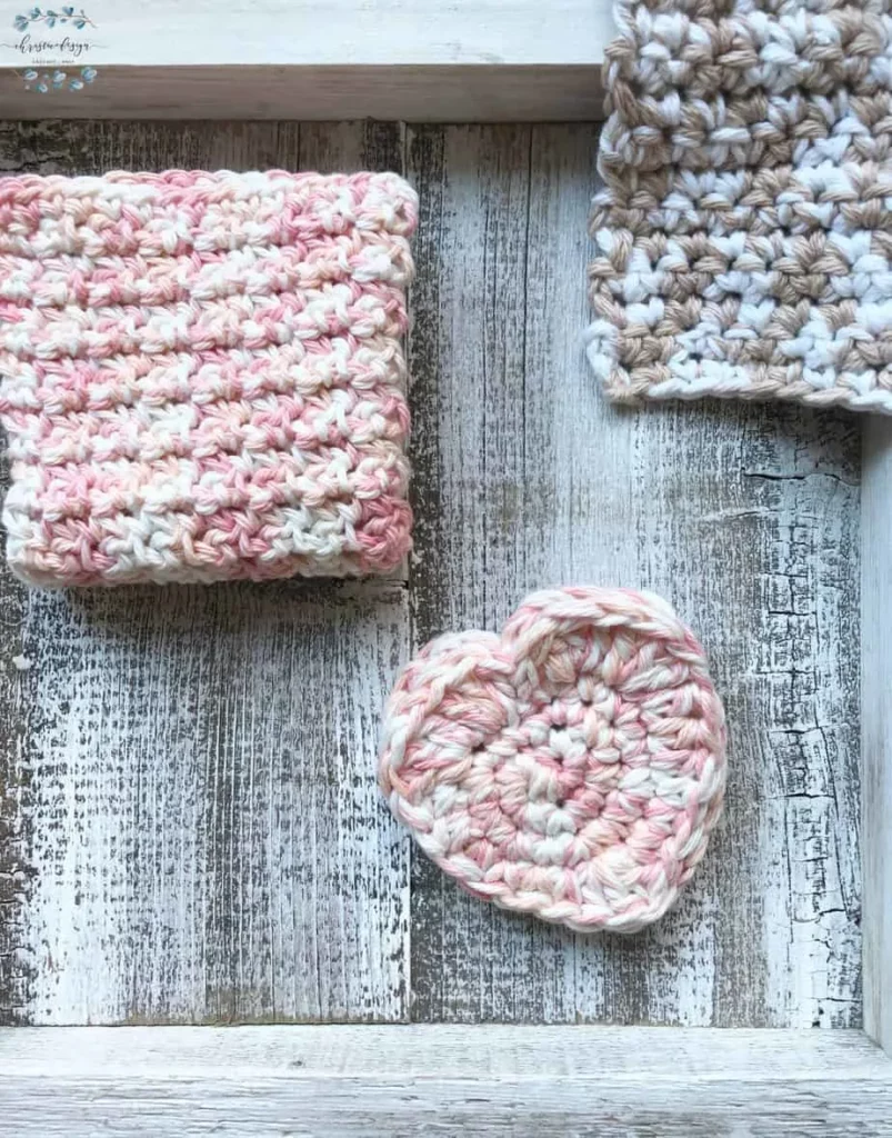 Crochet Scrubby Pattern With Pocket | Heart Pocket Scrubby By christaco Design