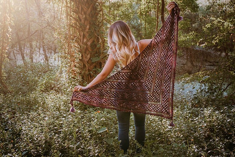 Picot Crochet Shawl By briana k designs