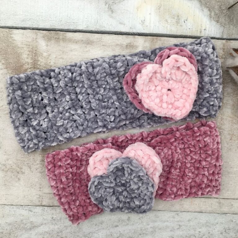 Velvet Headband By Through The Loop Yarn Craft