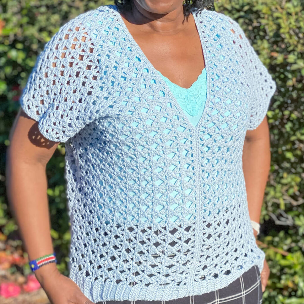 Morning Glory Crochet Top by Pam's Cozy Creations