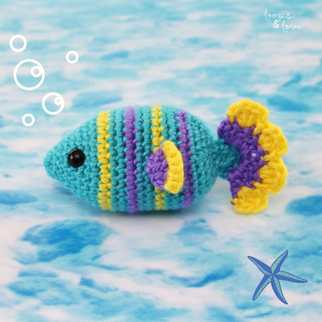Crochet Fish Amigumuri by Loops and Love Crochet
