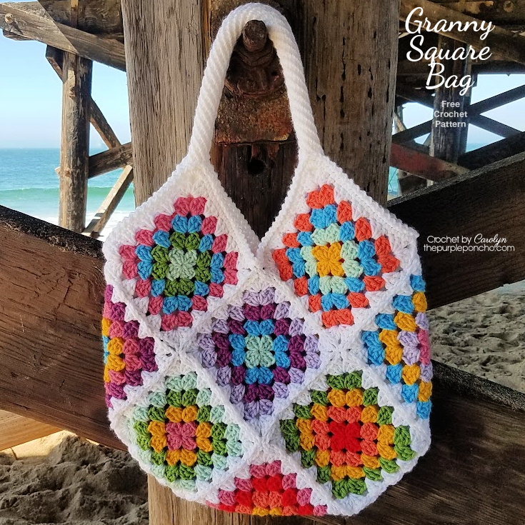 Granny Square Bag By The Purple Poncho