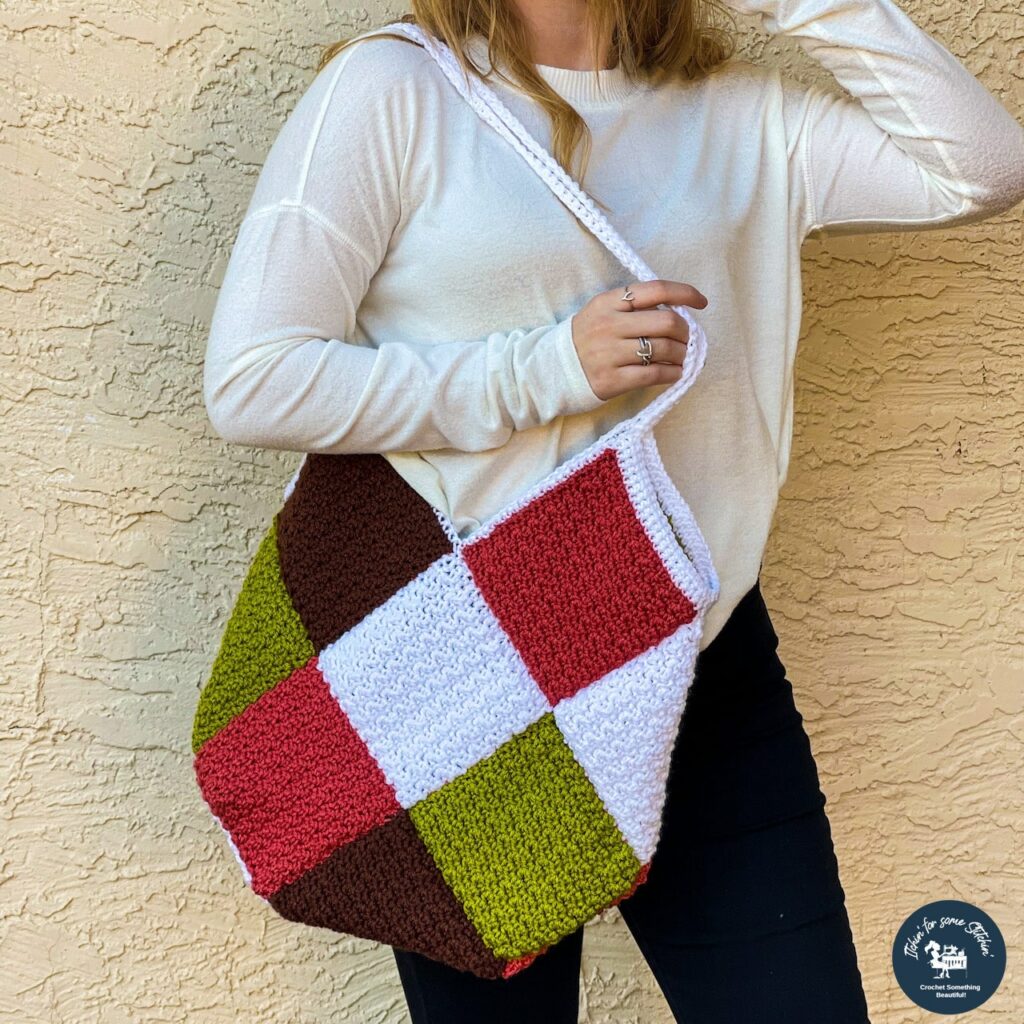 Piper Patchwork Crochet Bag Pattern by Itchin' for some Stitchin'