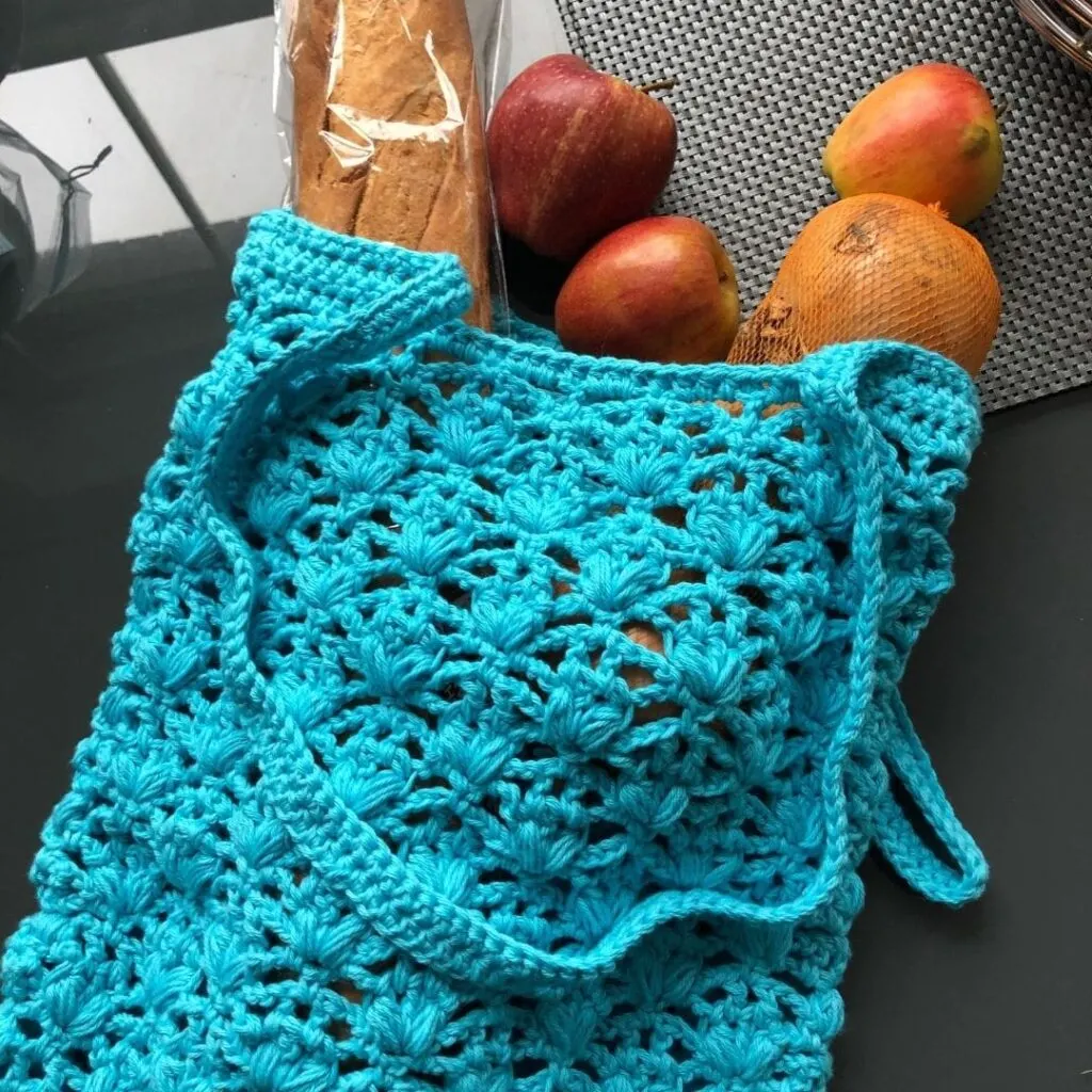 Puffin Lace Crochet Market Bag by Me N' My Hook