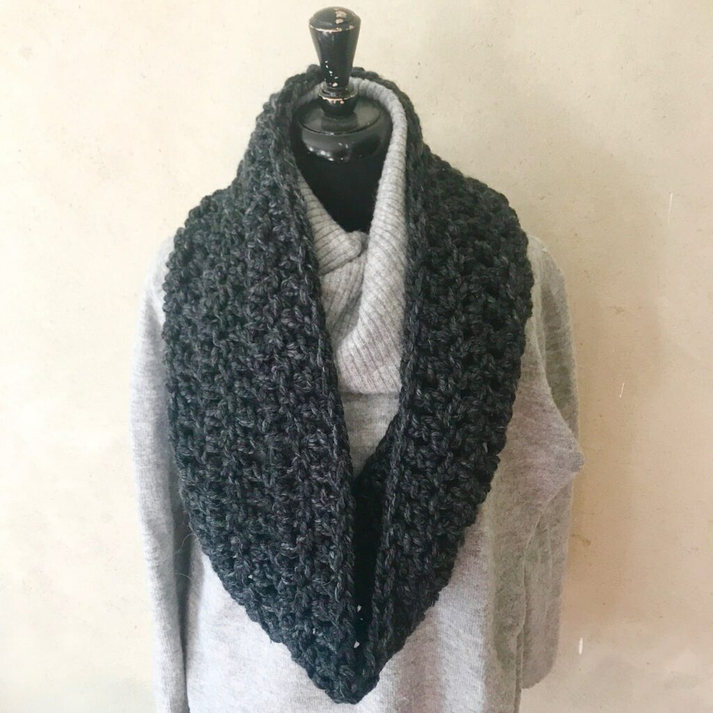 Simple Crochet Beginner Scarf pattern by Carroway Crochet