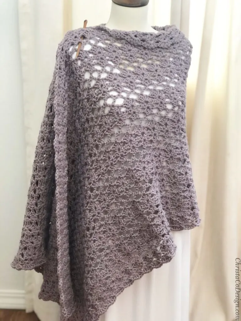 Littorina Lace Crochet Shawl by Christa Co. Designs