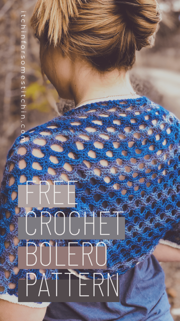 Crochet Honeycomb Lace Stitch Bolero Pattern