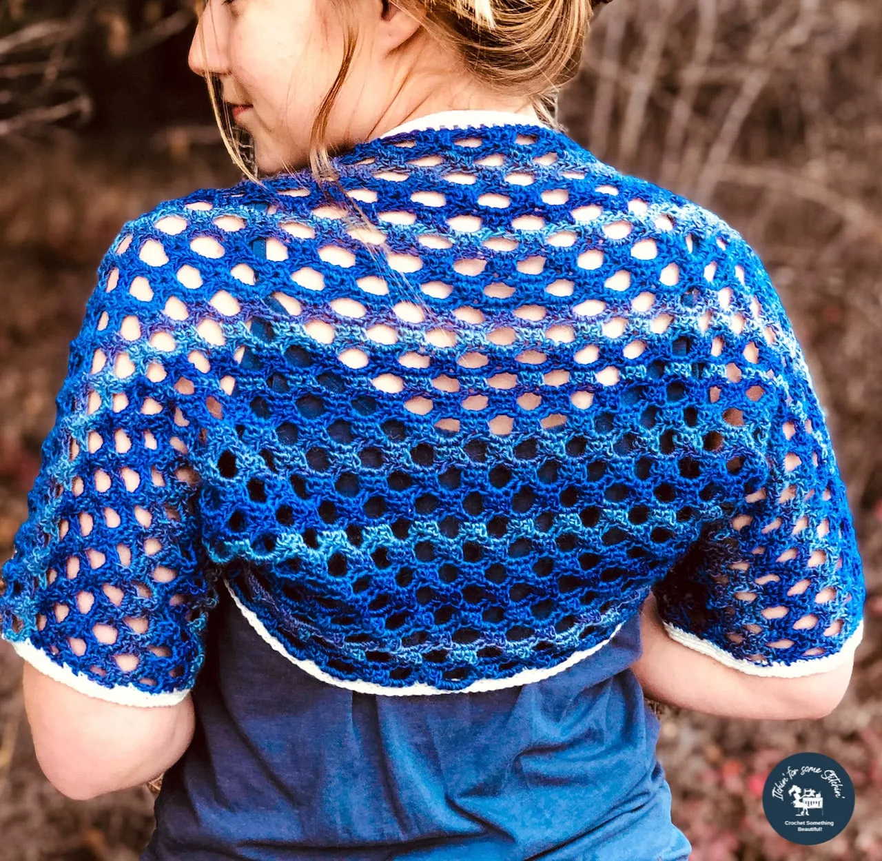 Victoria Honeycomb Lace Crochet Bolero