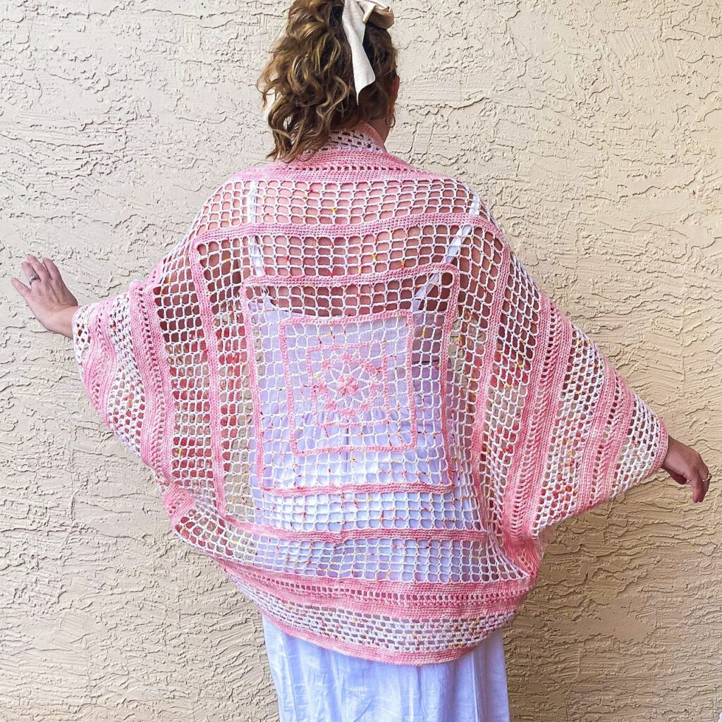 Daphne Floral Lace Crochet Cardigan by Itchin' for some Stitchin'