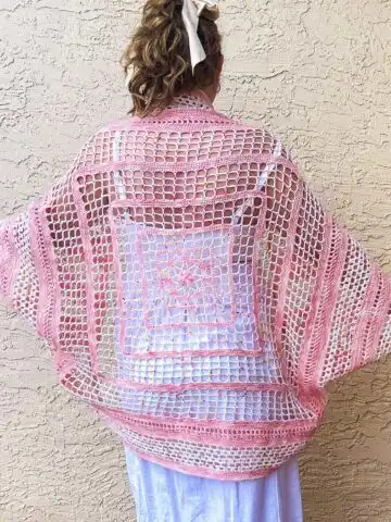 Daphne Floral Lace Crochet Cardigan by Itchin' for some Stitchin'
