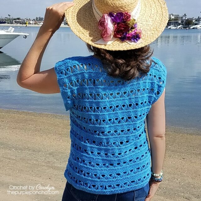 Bayshore Crochet Top by The Purple Poncho